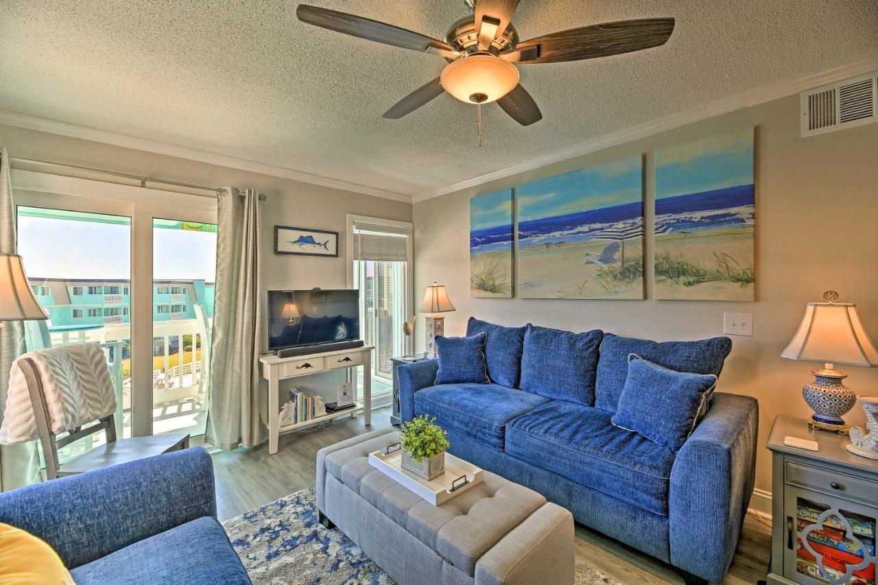 Walk To Beach Ocean-View Atlantic Beach Condo! Buitenkant foto